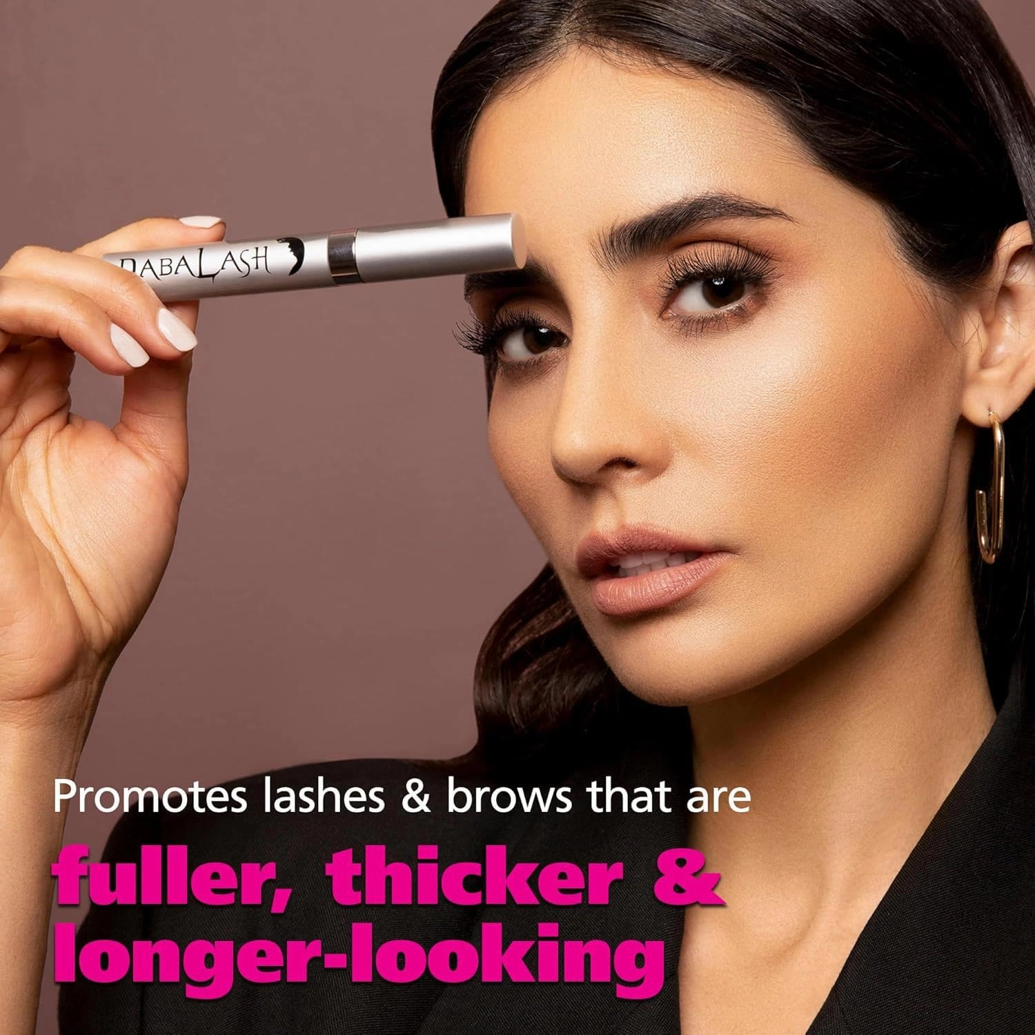 DABALASH Vegan Combo – Professional Eyelash & Brow Growth Serum   Gentle Vegan Mascara – Promotes the Appearance of Naturally Longer, Fuller & Thicker Lashes   Brows – 0.18 oz & 0.3 oz