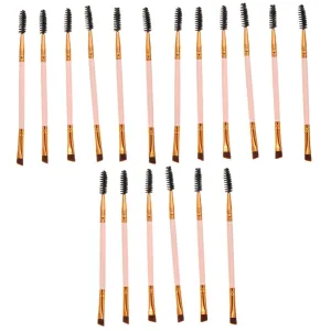 Didiseaon 18pcs Angled Eyebrow and Lash Curling Brushes Comfortable Dual-ended Makeup Tools for Precise Application for Novices and Professionals Birthday