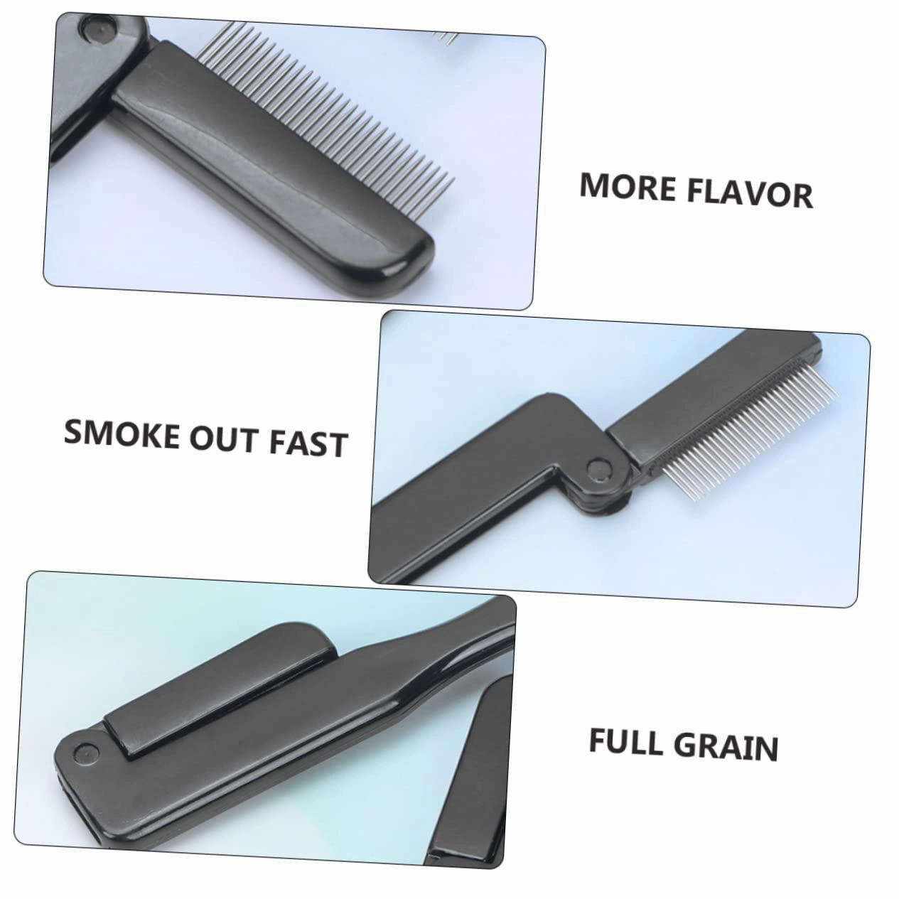 Didiseaon 6pcs Folding Eyebrow Comb Stainless Steel Makeup Tool for Eyelash Separation Easy to Clean Portable Design for Travel and Daily Use