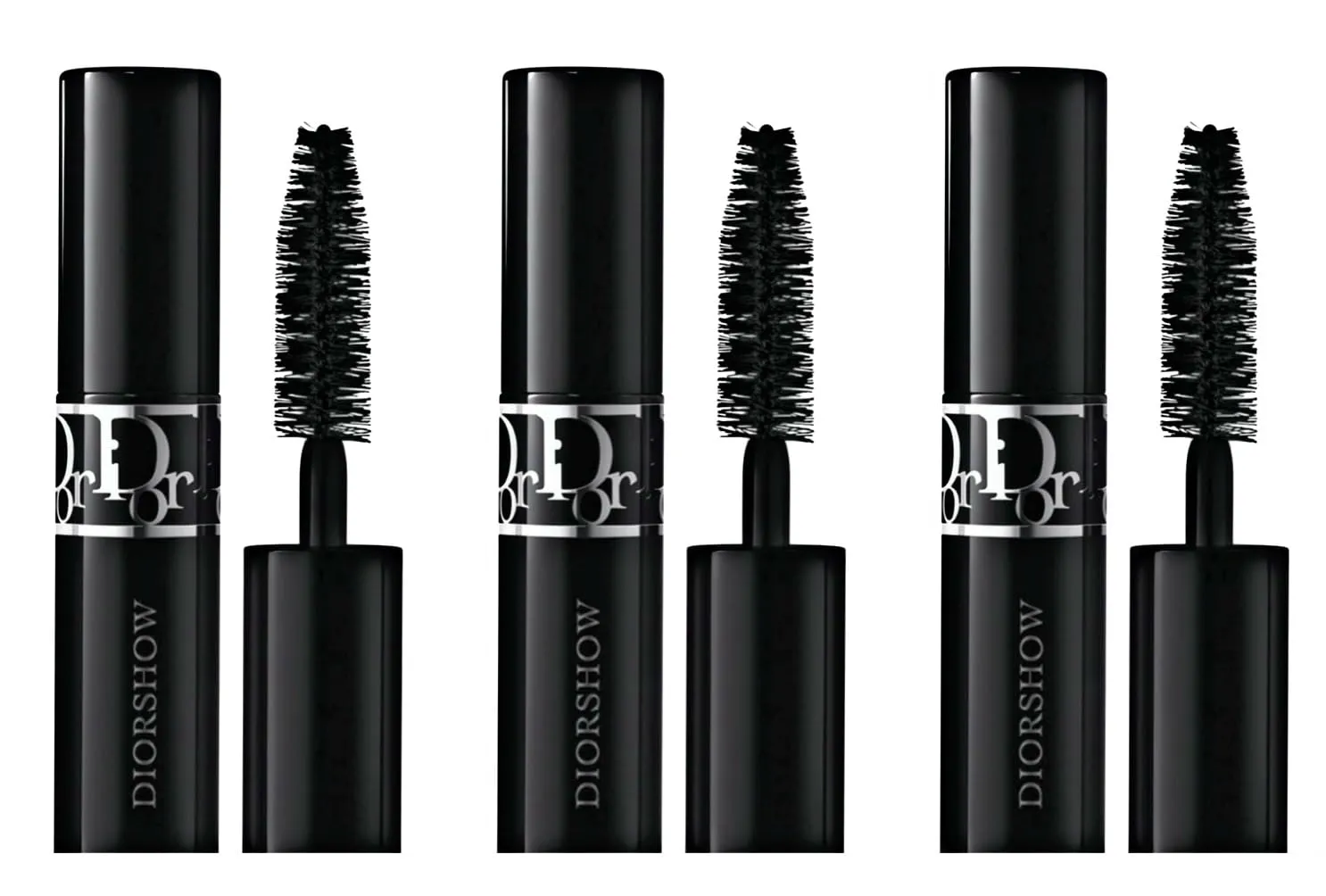Dior Diorshow Buildable Mascara 090 Black Travel Size (Pack of 3)