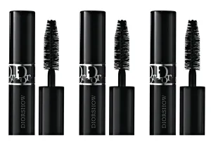 Dior Diorshow Buildable Mascara 090 Black Travel Size (Pack of 3)