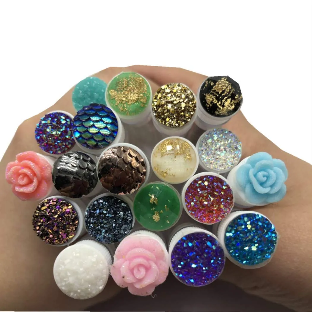 Disposable Mascara Brushes Diamond Eyelash Spoolies Makeup Brush Mascara Wand in Sanitary Tube Lash Supplies. ¡­ (50 Pcs, Mix)
