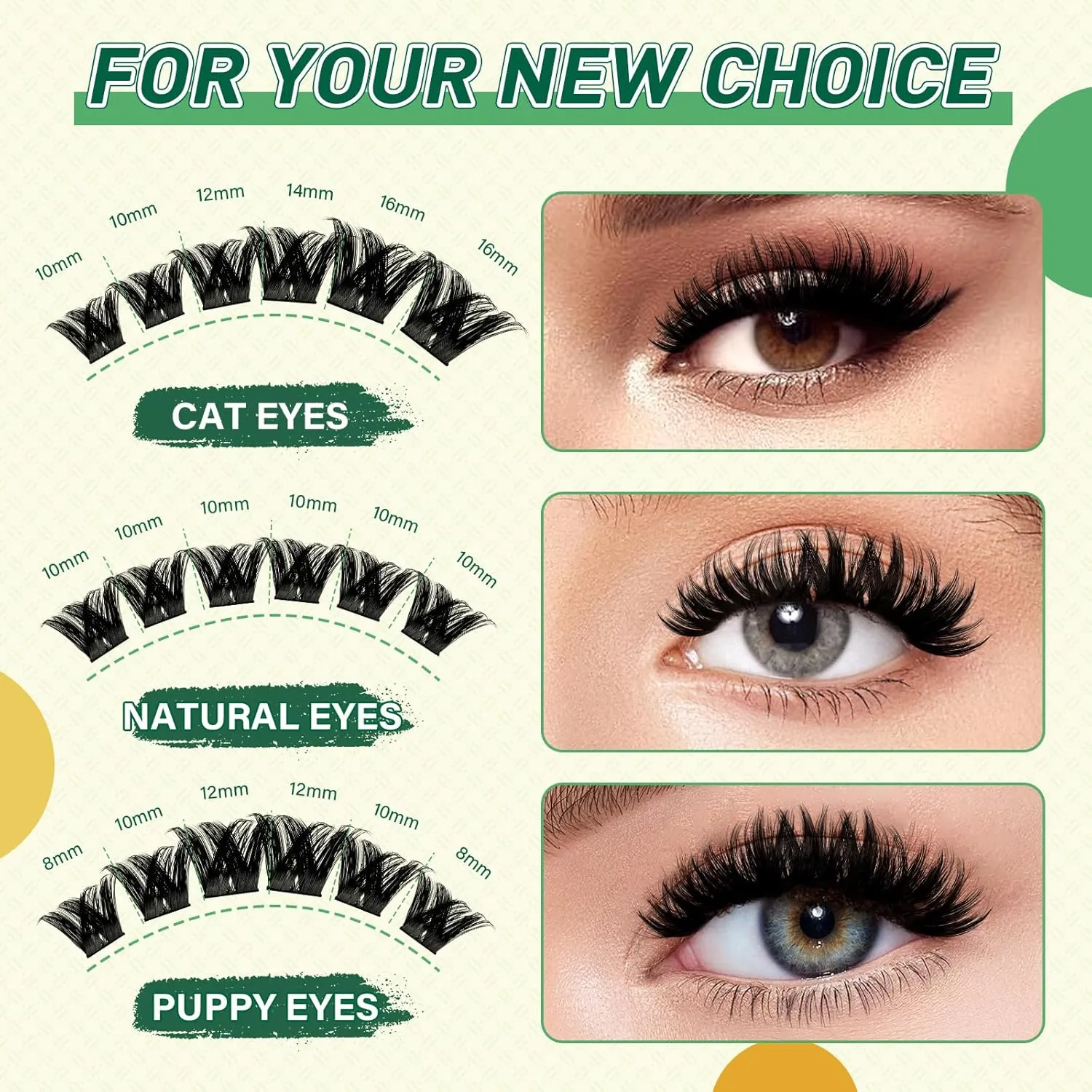 DIY Lash Extension 144pc Kit: Lash Clusters with Super Hold Mascara, Bond and Seal, Remover, Applicators, Brush, Cleaning Pad