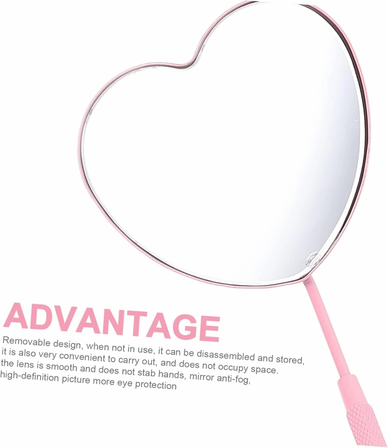 DOITOOL 5pcs Lash Extension Mirror Eyelash Mirror for Professionals Stainless Steel Construction Portable and Easy to Carry