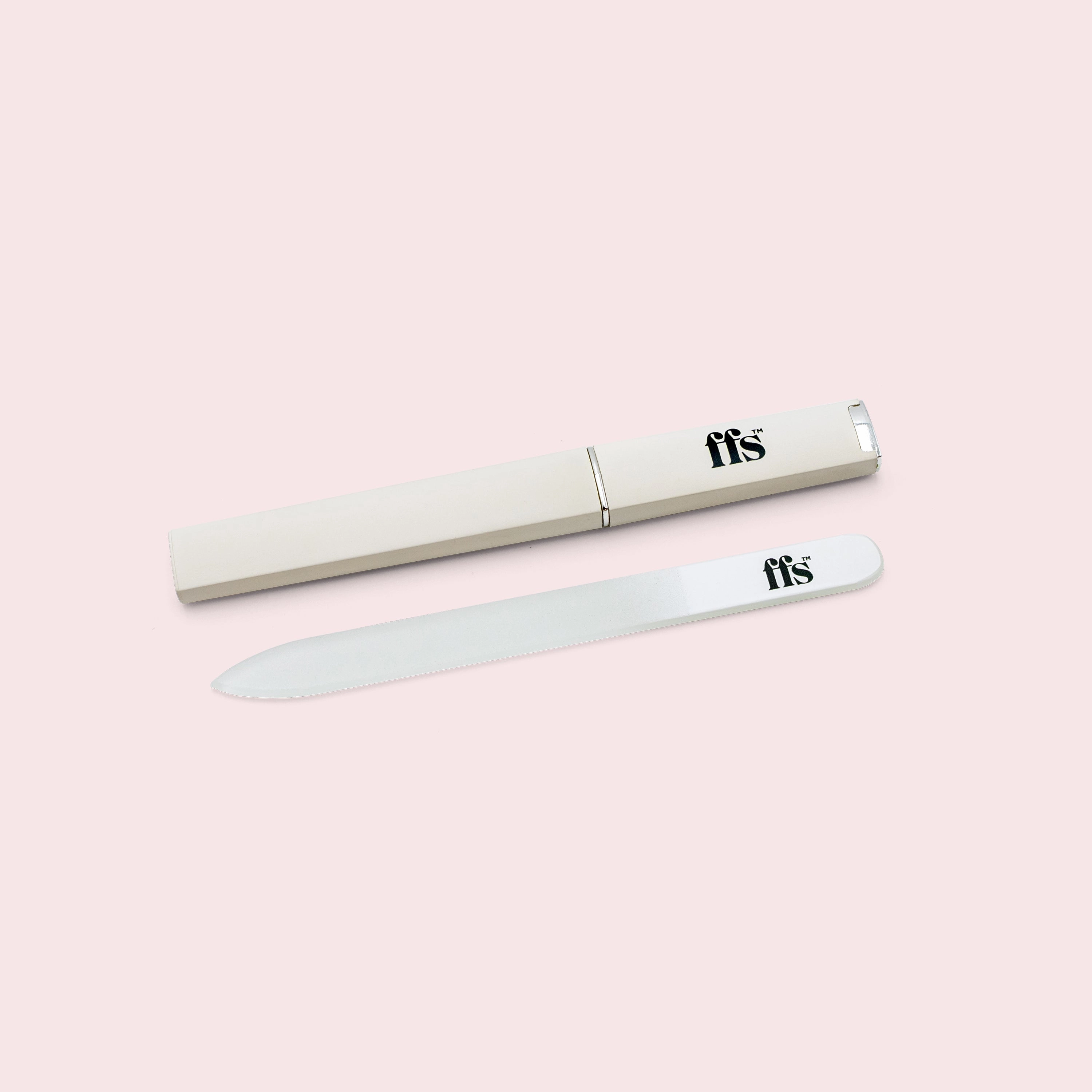 Double-Sided Glass Nail File with Travel Case
