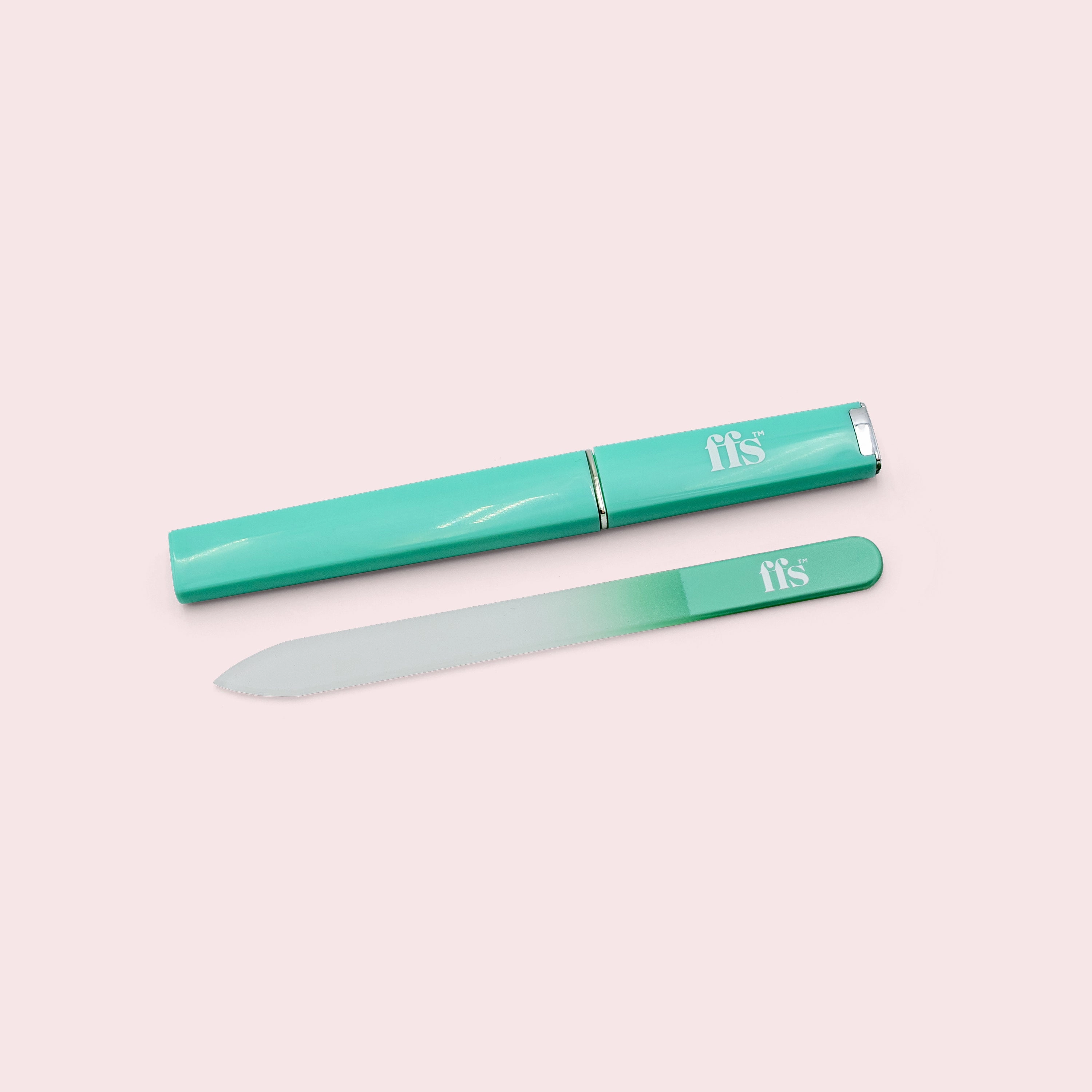 Double-Sided Glass Nail File with Travel Case