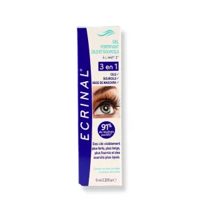 Ecrinal ANP2  Strengthening Lash Gel - 3 in 1 Eyelash and Eyebrow Serum for Fuller, Thicker, Stronger Lashes, Eye Brow Clear Gel, Mascara Base, Suitable for Sensitive Eyes & Contact Lens Wearers, 9ml