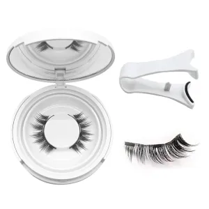 Elara Craft Magnetic Eyelashes with Applicator,Reusable Magnetic Eyelashes Natural Look,Easy to Wear and Remove Reusable Soft Lashes kit No Glue Needed(Simple)