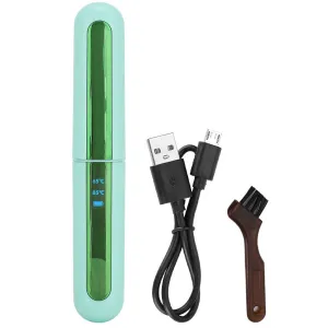 Electric Eyelash Curler, Heat Lash Curler, longer Lasting Heated Lash Curler, Rechargeable Eye Lash Curler, Heated Eyelash Curler, Eyelash Perming Tool(green)