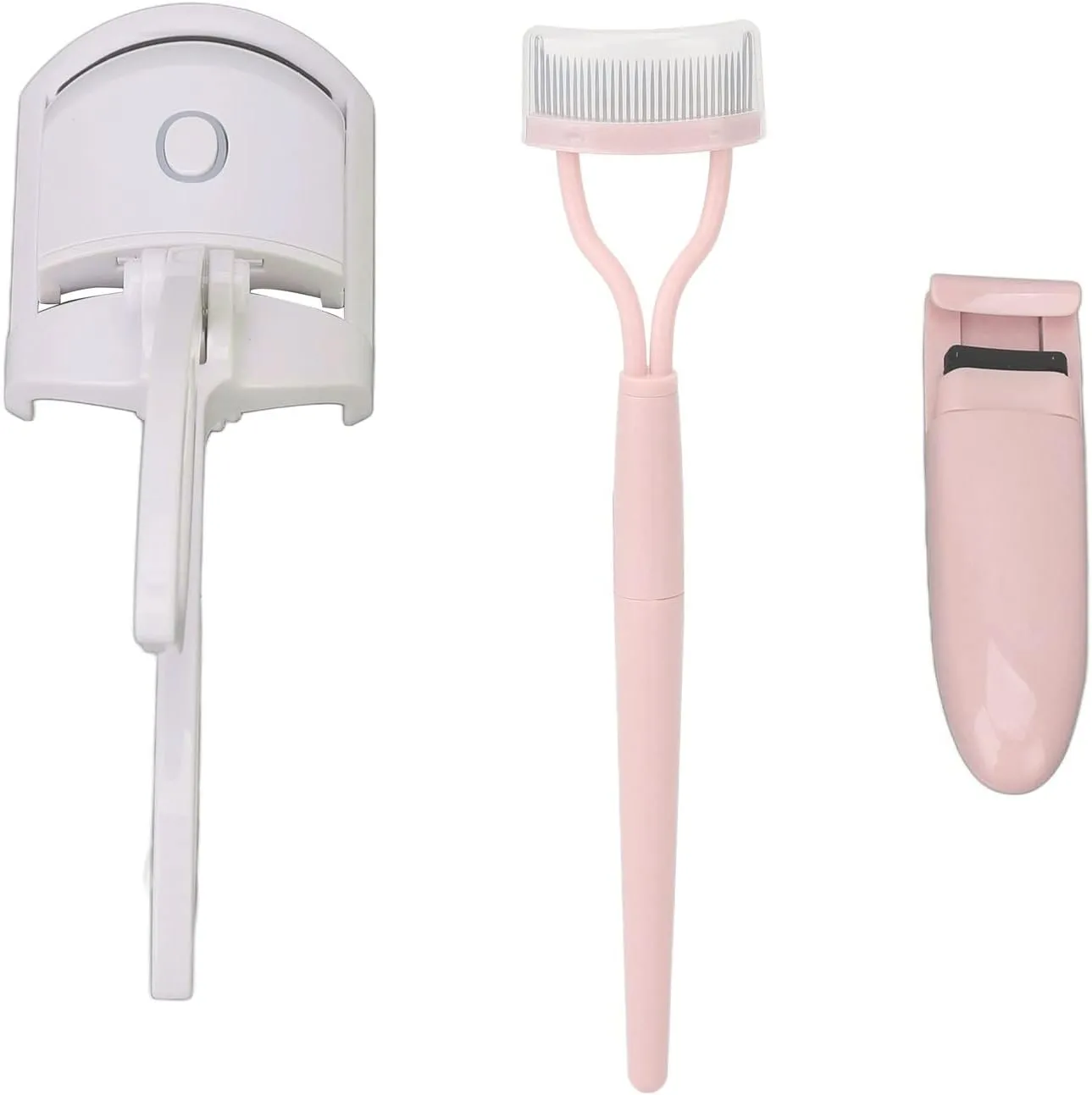 Electric Eyelash Curler Kits, Eyelash Comb 2 Temperature Control Silicone Strip USB Heated Curler Fitting for Home