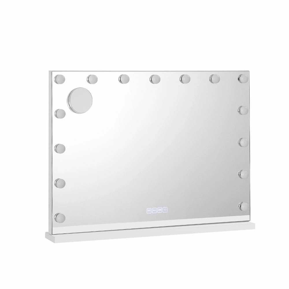 Embellir Bluetooth Makeup Mirror 80X58cm Hollywood with Light Vanity Wall 18 LED
