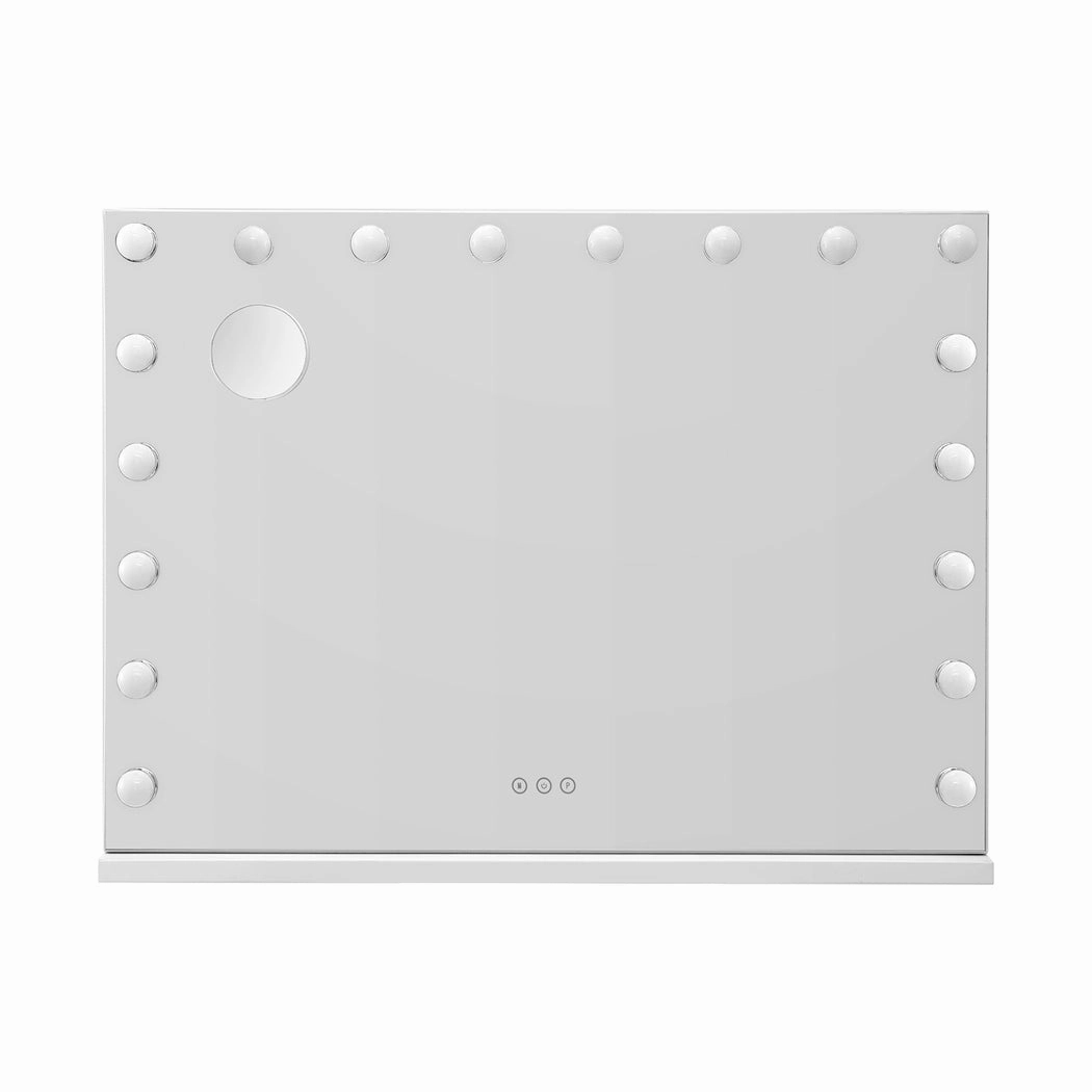 Embellir Makeup Mirror 80x58cm Hollywood Vanity with LED Light Tabletop Wall