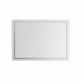 Embellir Wall Mirror 100X70CM with LED Light Bathroom Home Decor Round Rectangle