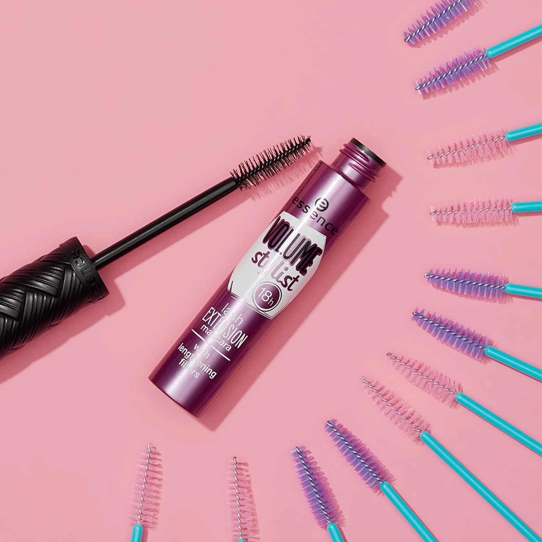 Essence Volume Stylist 18Hr Lash Extension with Fiber Mascara (Purple)