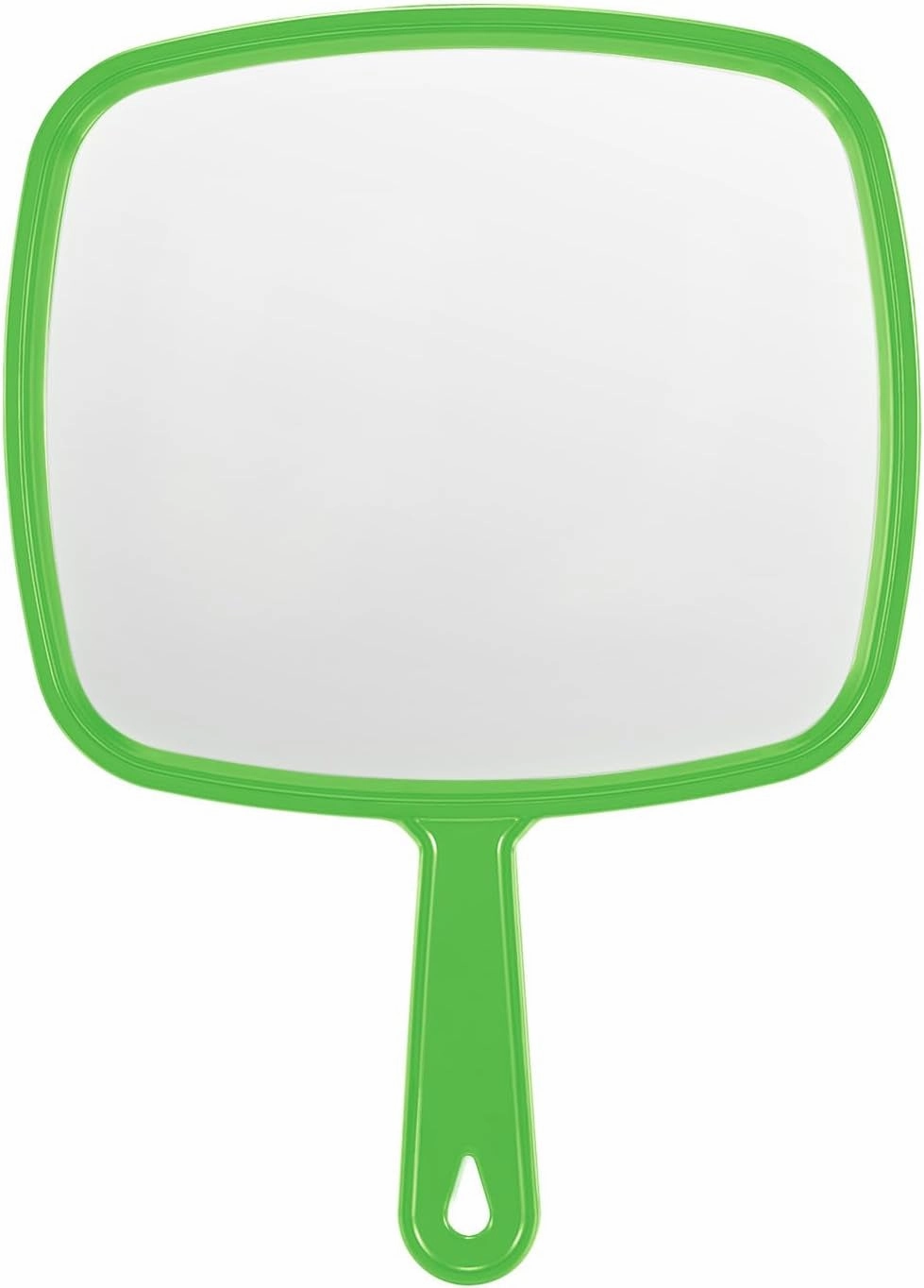 Extra Large Handheld Mirror，Hand Salon Mirror with Handle for Barbers, Hairdressing (Black，12.4" Lx 9" W)