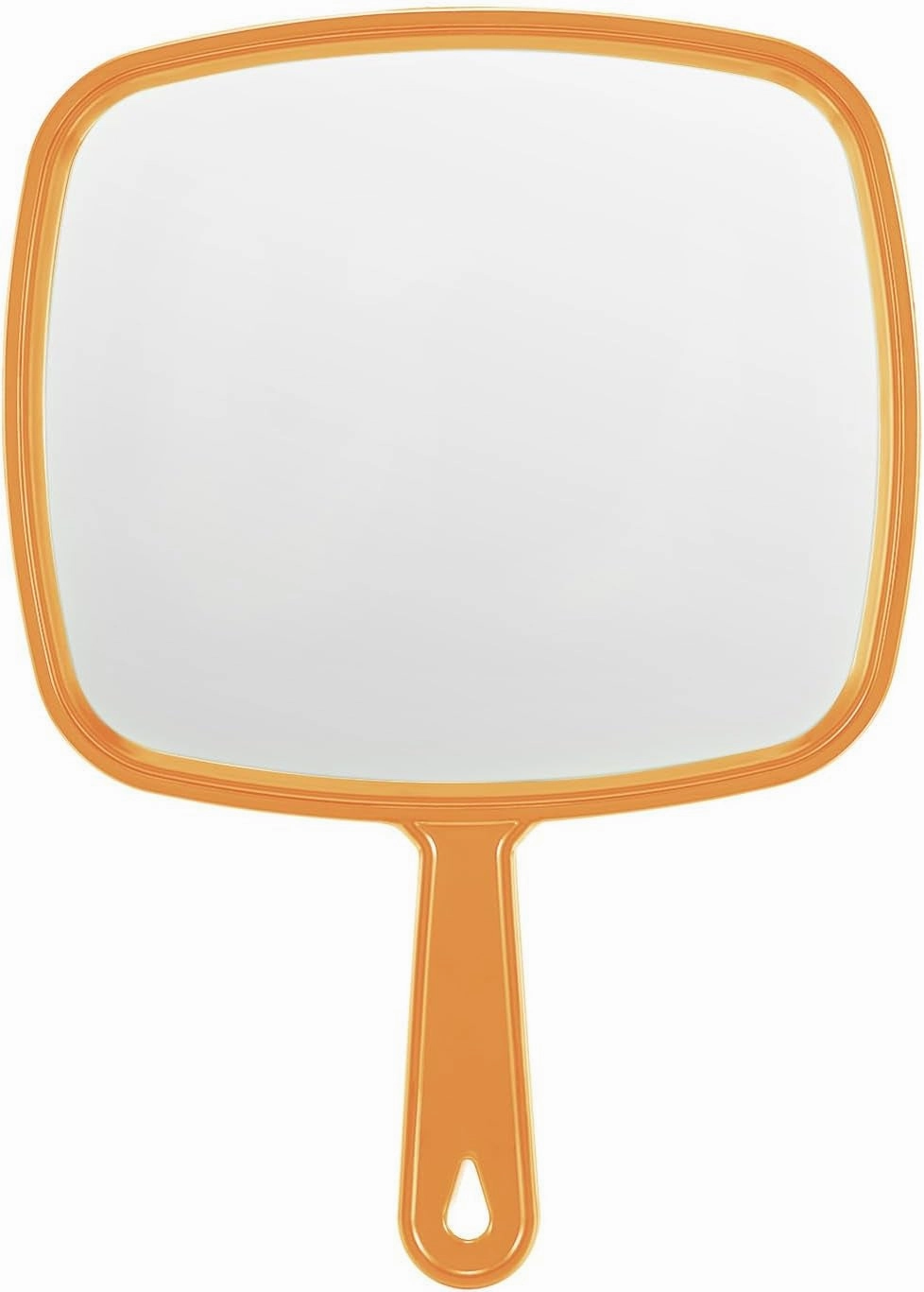Extra Large Handheld Mirror，Hand Salon Mirror with Handle for Barbers, Hairdressing (Black，12.4" Lx 9" W)