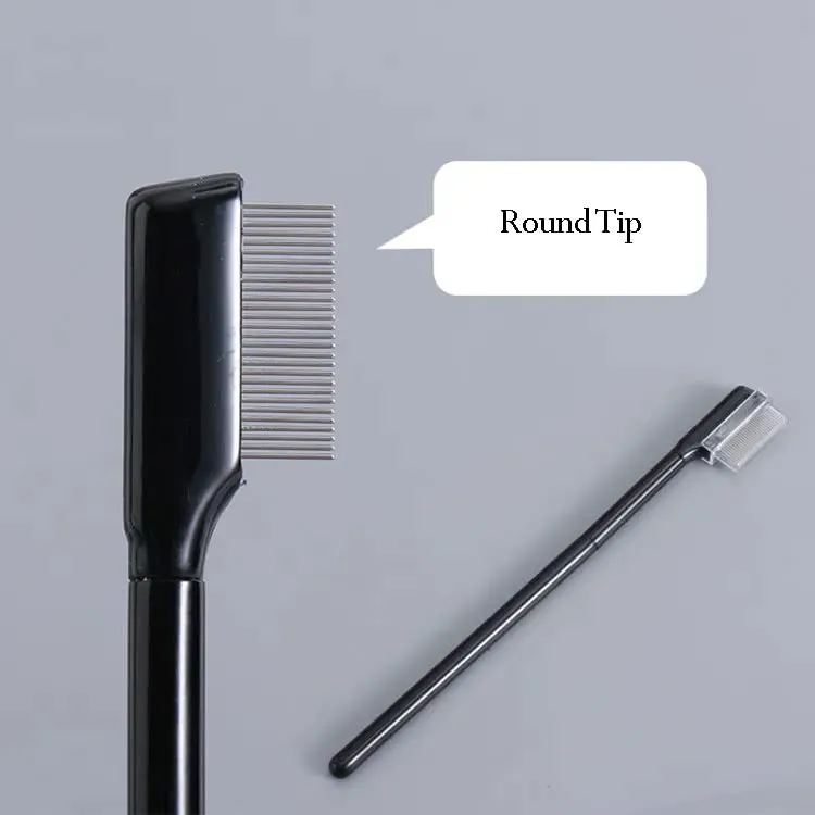 Eyelash,Eyebrow or lashes Comb Brush Separator Mascara Applicator, Mascare Brushes with Metal Teeth,Reuseable Mascara Wands, Lash Separator Tool for Eyelashes Extension,Definer Eye Makeup Cosmetic,Mascara Brushes Tool with Comb Cover (5 Pack)