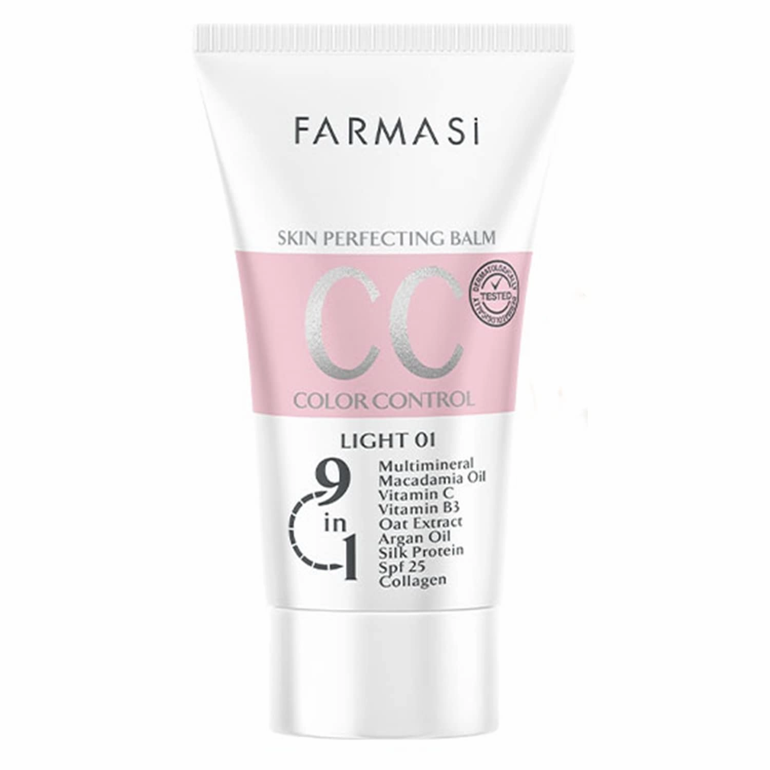 FARMASi Makeup CC Cream 1,7 Fl Oz (Light), Pure, Natural and Flawless Finish, Medium to Full Coverage, All-Day Hold, All Skin Types, Zen Mascara Extension Lash 0.27 fl.oz