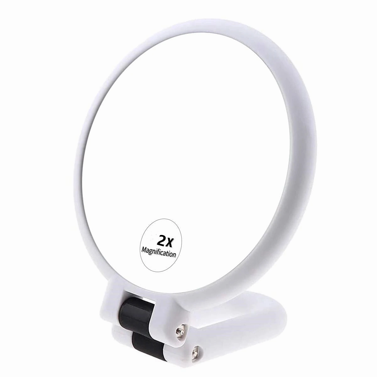 Folding Handheld Magnifying Makeup Mirror, Double-Sided