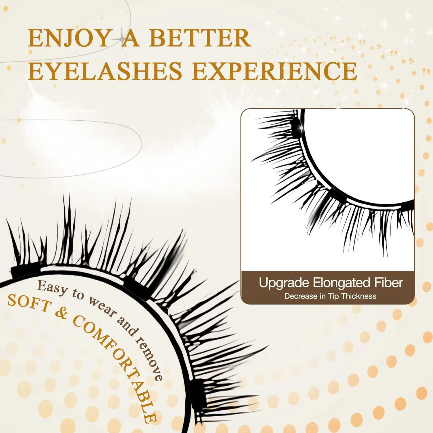 Ginani Magnetic Lashes,Magnetic Eyelashes with Applicator Natural Look,Ginani Magnet Eyelashes Kit,No Glue Needed Reusable Soft Lashes(Simple)