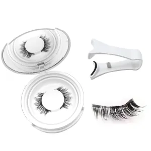 Ginani Magnetic Lashes,Magnetic Eyelashes with Applicator Natural Look,Ginani Magnet Eyelashes Kit,No Glue Needed Reusable Soft Lashes(Simple)