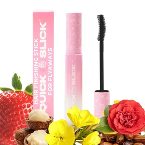 INH Hair Mascara for Flyaways | Quick Slick Hair Finishing Stick for Flyaways, Frizz Control, & Slick Back Look | Non Greasy & Non Comedogenic Smoothing Serum & Frizz Tamer Wand | Strawberry Jam, 18ml