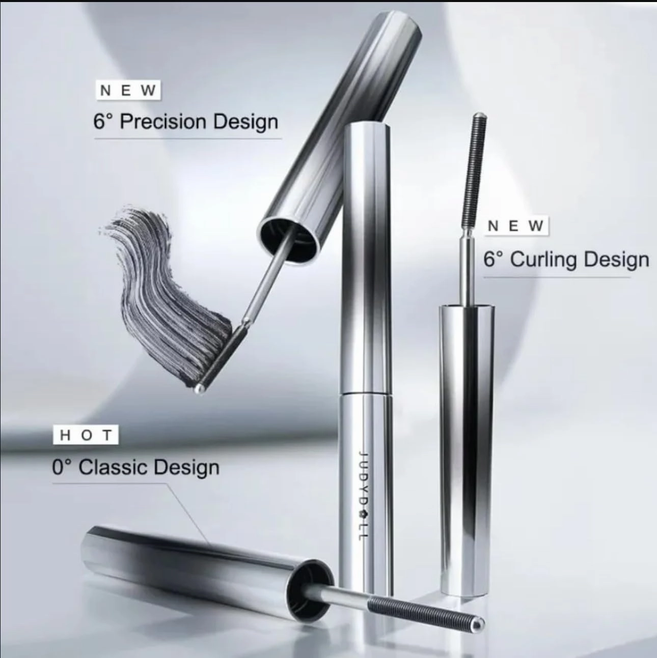 Judy Doll 3D Curling Eyelash Iron Mascara Curly #01 Black