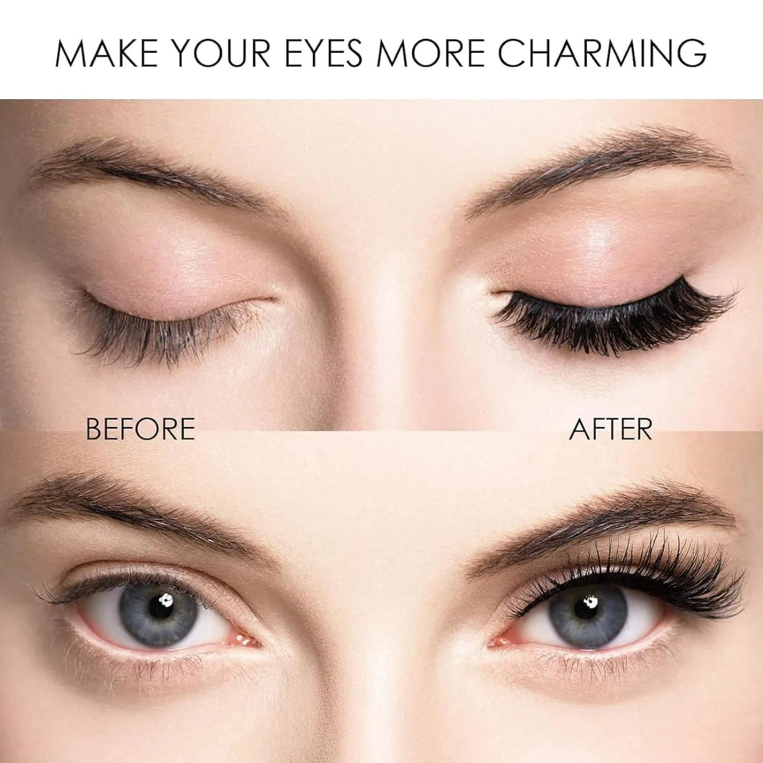 Keneva Magnetic Lashes, Keneva Beauty Magnetic Eyelashes, 2025 New Reusable Magnetics Eyelashes with Applicator,Magnetics Lashes Natural Look,No Glue Needed Easy to Wear and Removeve (Natural Simple)