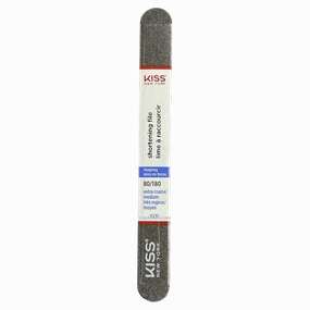 Kiss New York Shortening File 80/180 [Extra Coarse/Medium]-F231: Precision Nail Grooming Tool