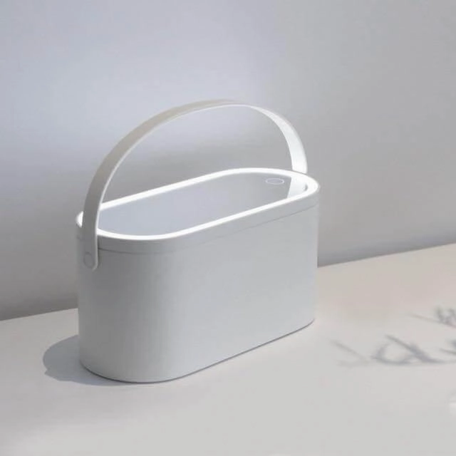 LED Makeup Organizer - 2-in-1 Cosmetic Storage with Mirror