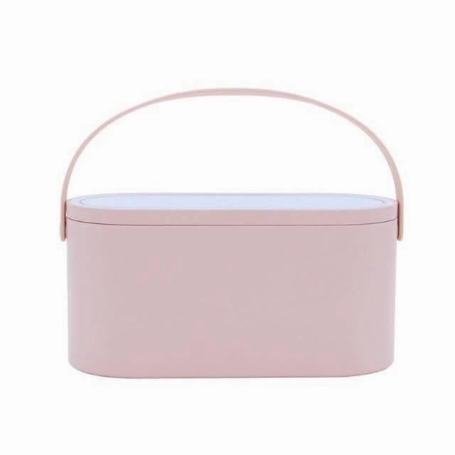 LED Makeup Organizer - 2-in-1 Cosmetic Storage with Mirror