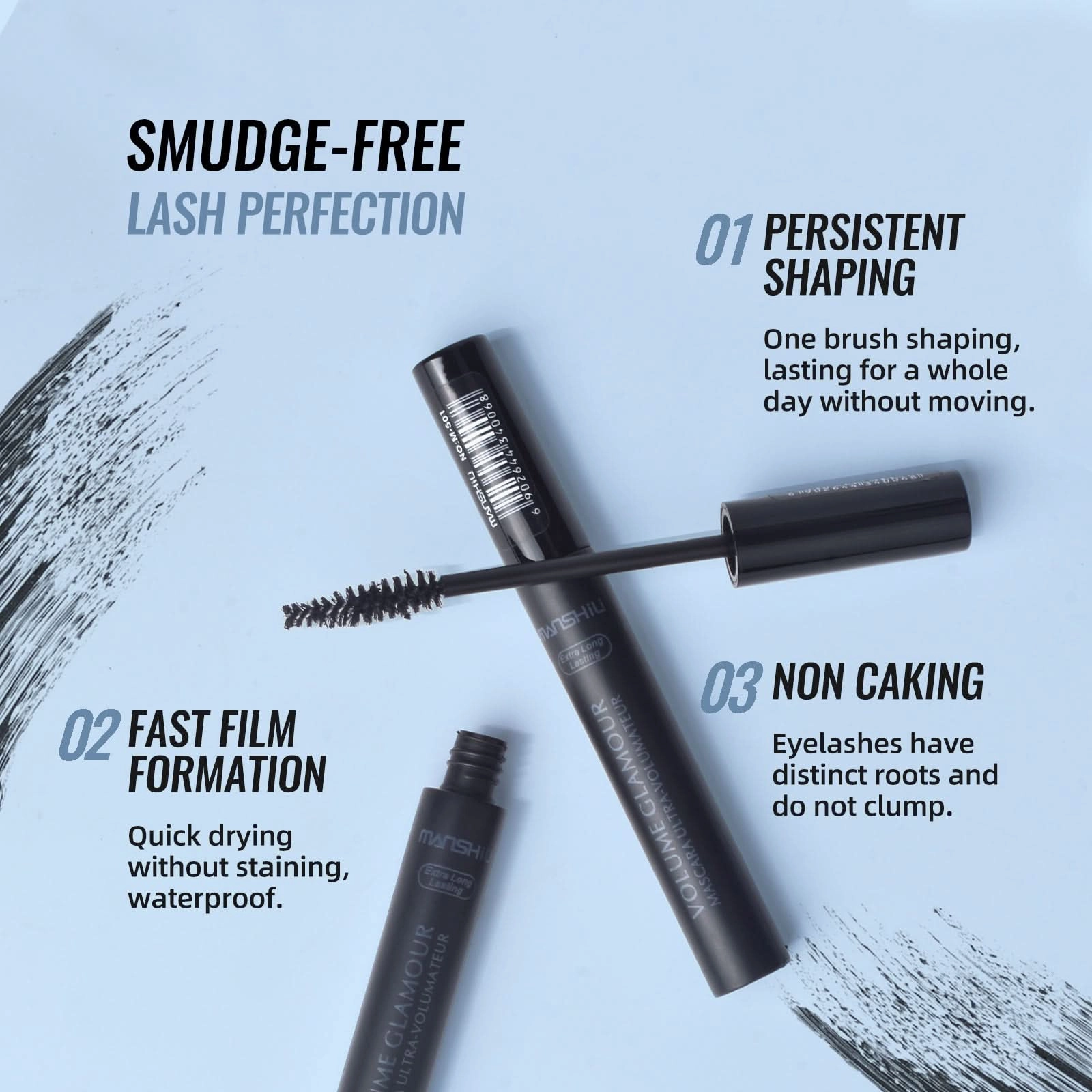 Long & Thick Curling Mascara – Affordable, Smudge-Proof Volume