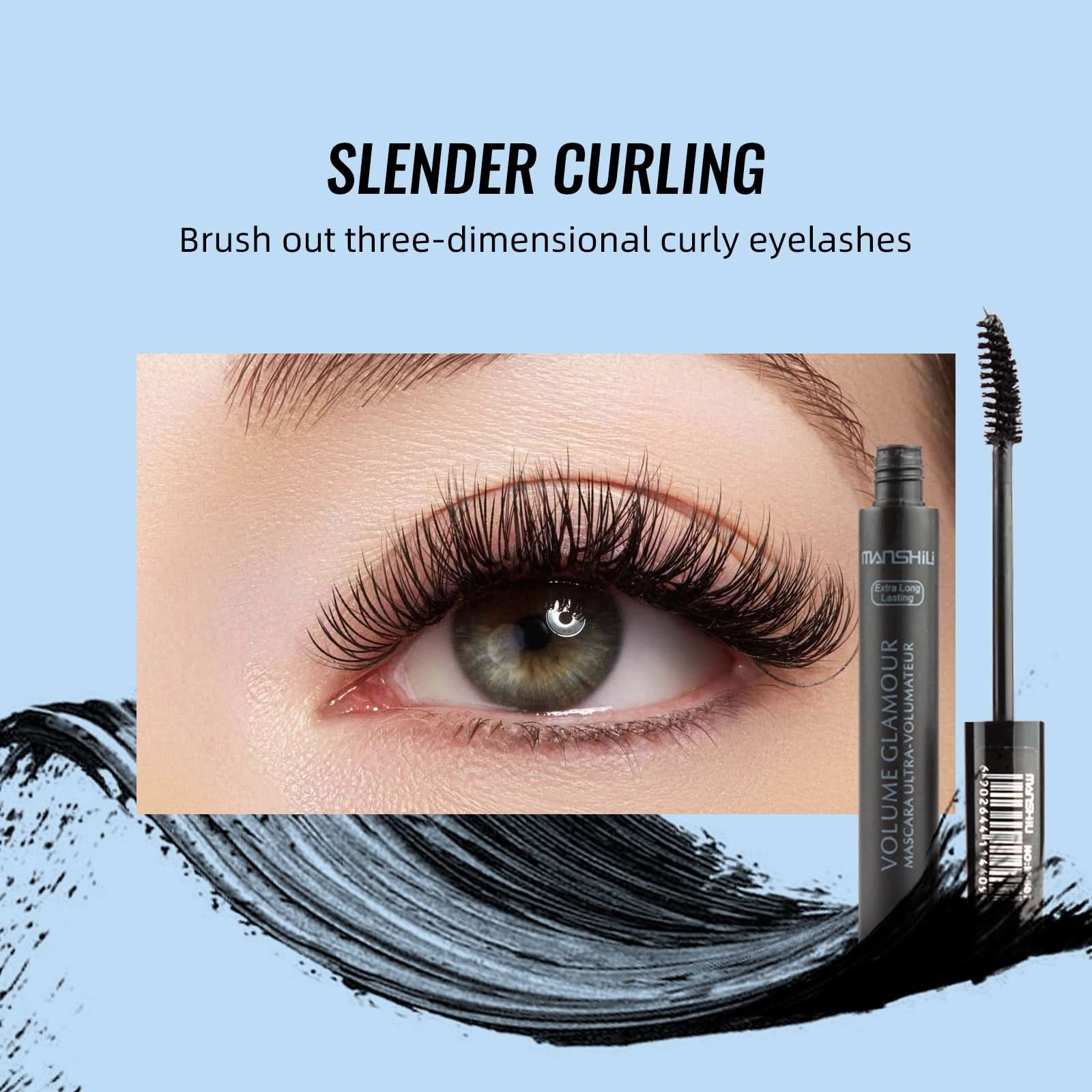 Long & Thick Curling Mascara – Affordable, Smudge-Proof Volume