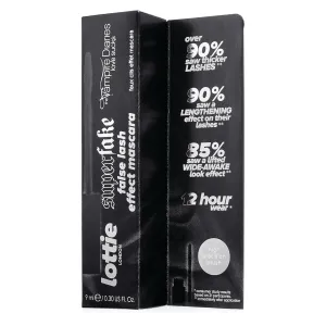 Lottie Super Fake False Lash Effect Mascara, Black, 0.3 Fl Oz (Pack of 1)