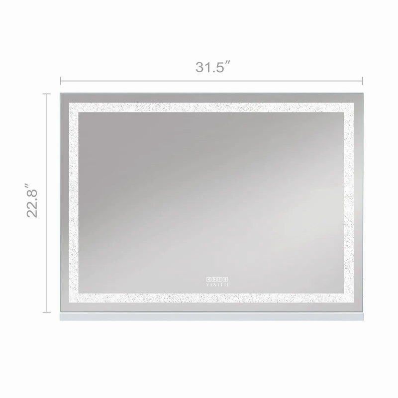 LUXE Crystal LED Vanity Mirror with Bluetooth