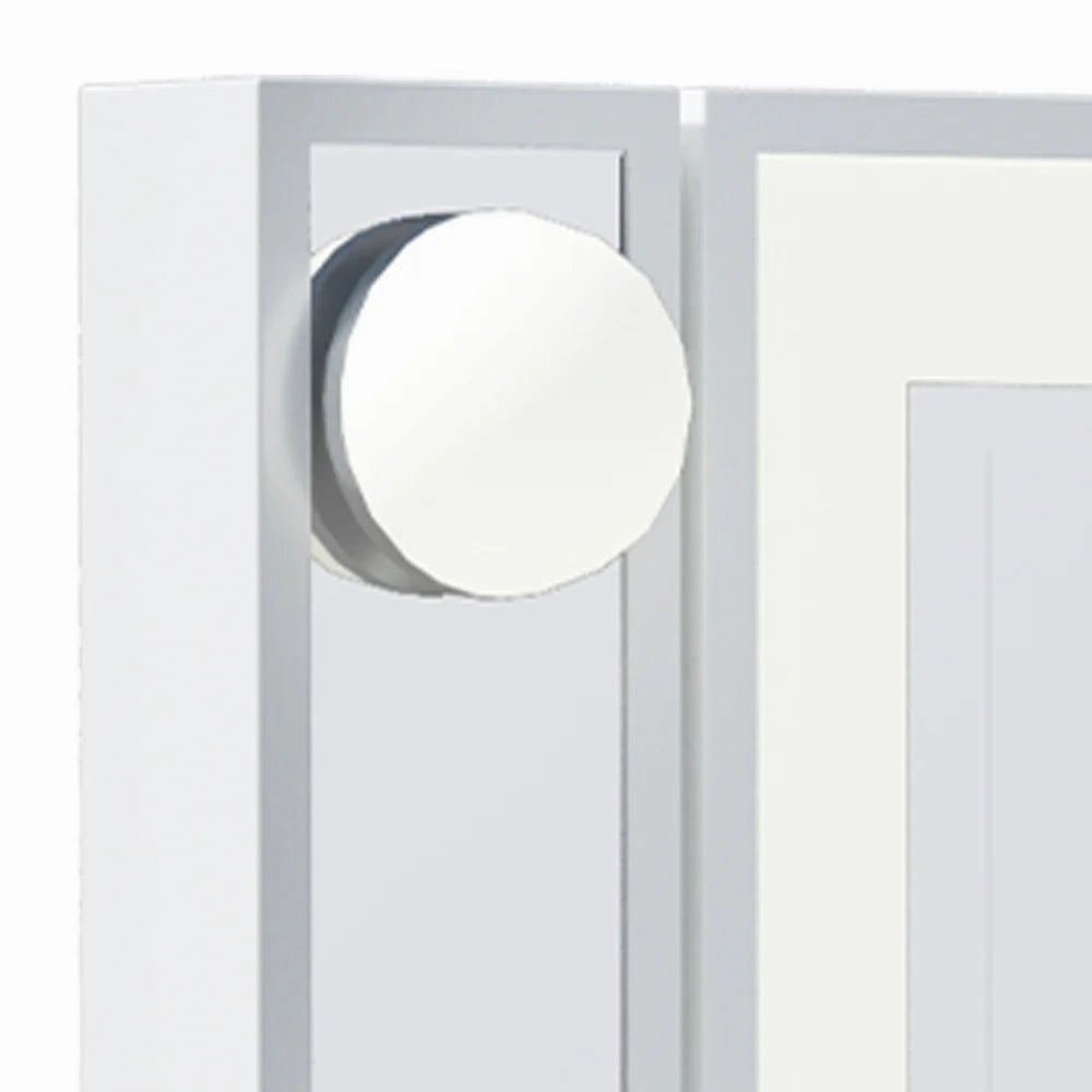 LUXE Scarlett LED Vanity Mirror with Dimmable Light Strip and 360° Free Rotation