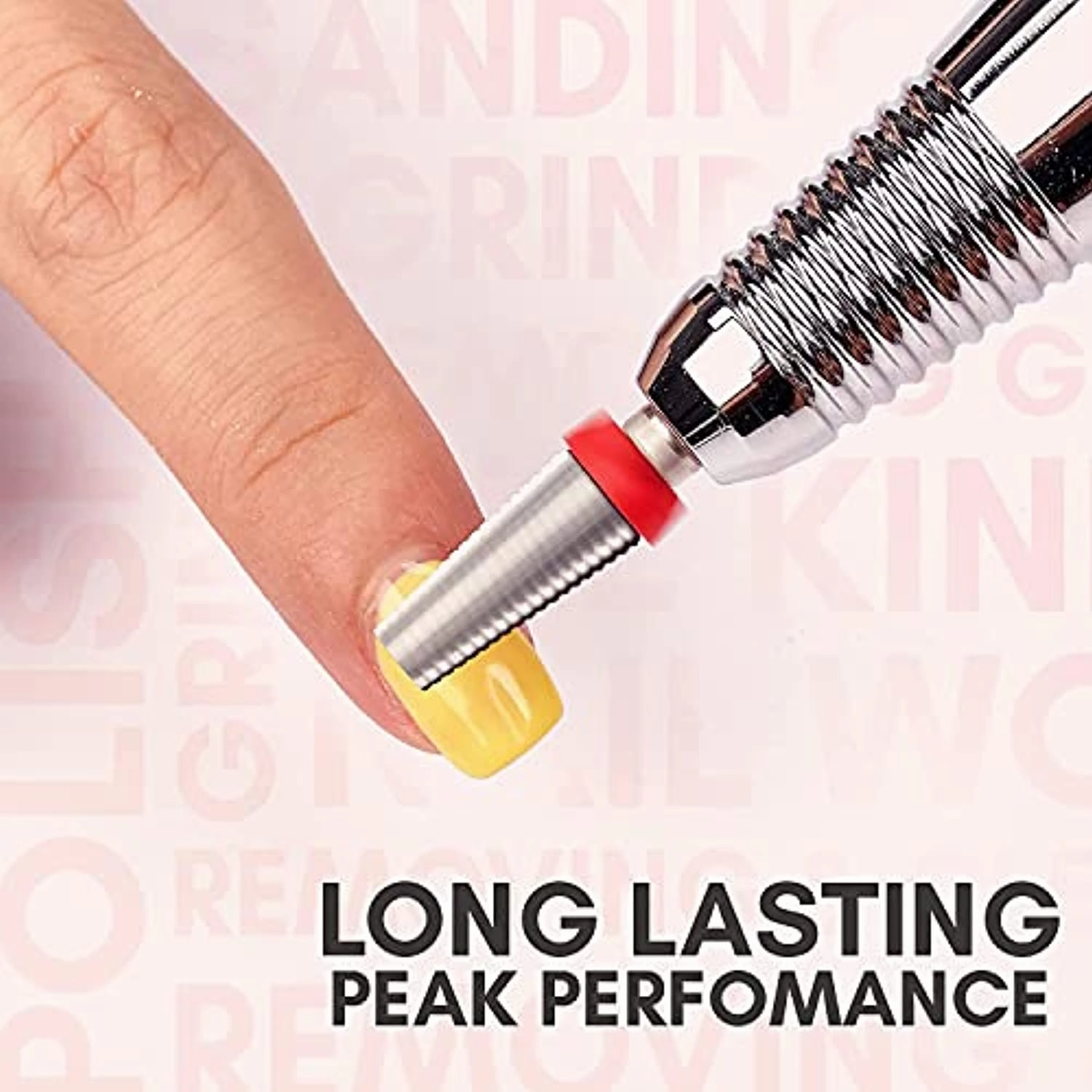 Makartt Rechargeable Nail Drill Electric Nail File Pink Stephanee 35000RMP Professional Nail Drill Kit with 5 in 1 Nail Drill Bits Tapered Drill Bits for Nails Fast Removing Acrylic Nail Hard Gels