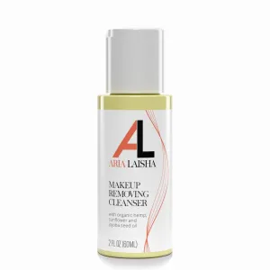 Makeup Removing Cleanser 60ml Gentle Oil-Based Makeup Remover - Organic Hemp, Sunflower & Jojoba Oils - Natural Ingredients - Removes Stubborn Makeup, Mascara & Impurities - All Skin Types