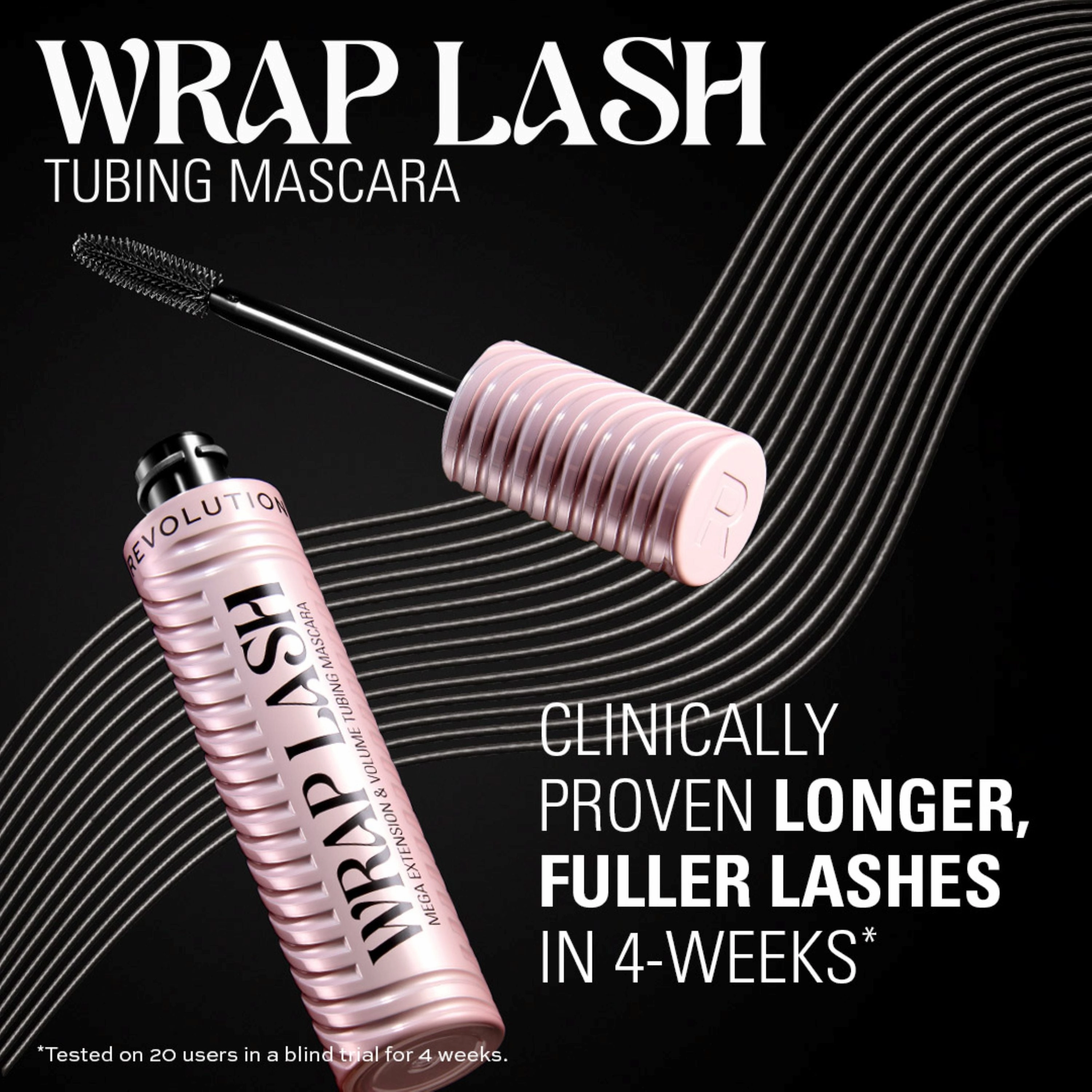 Makeup Revolution Wrap Lash Tubing Mascara Brown 9ml
