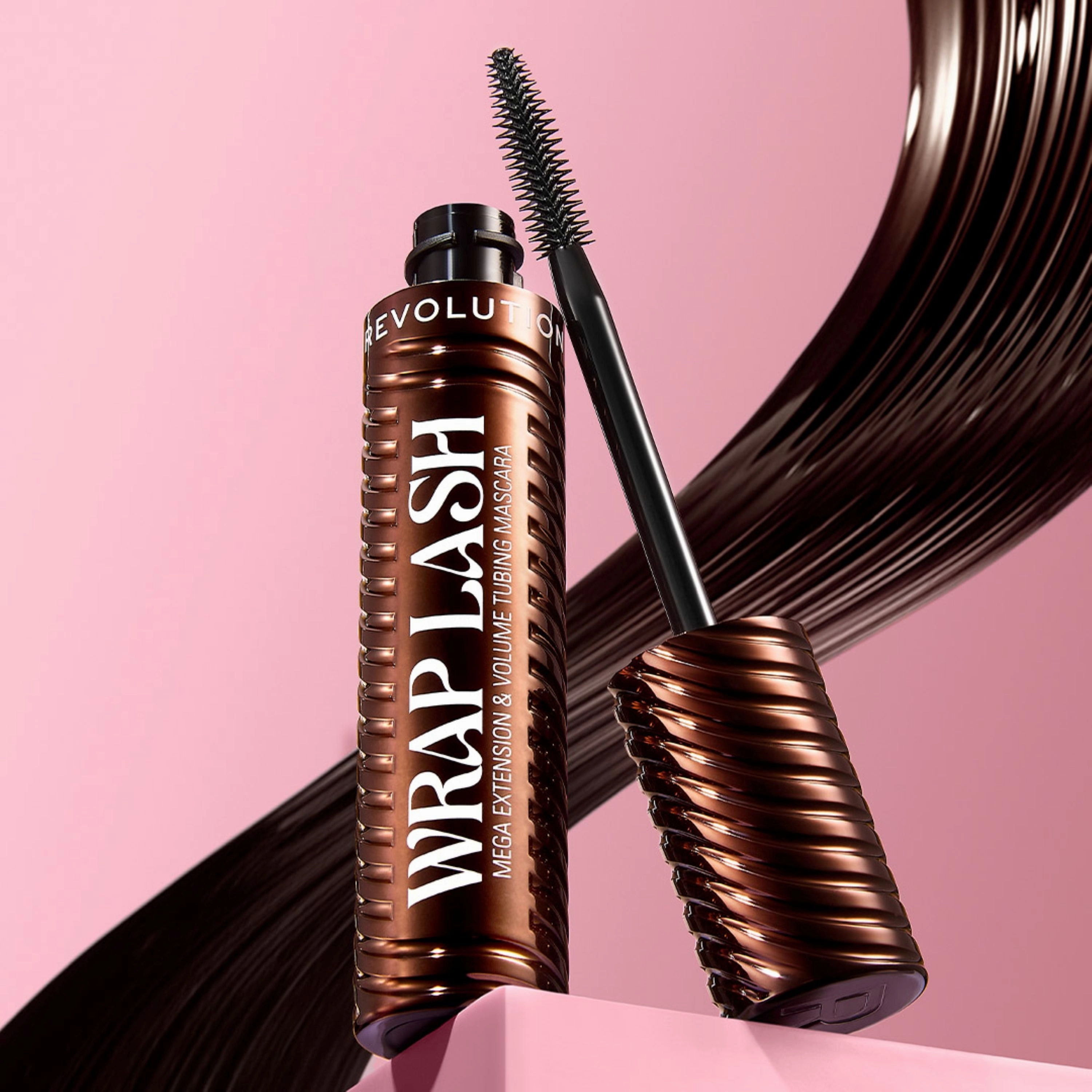 Makeup Revolution Wrap Lash Tubing Mascara Brown 9ml