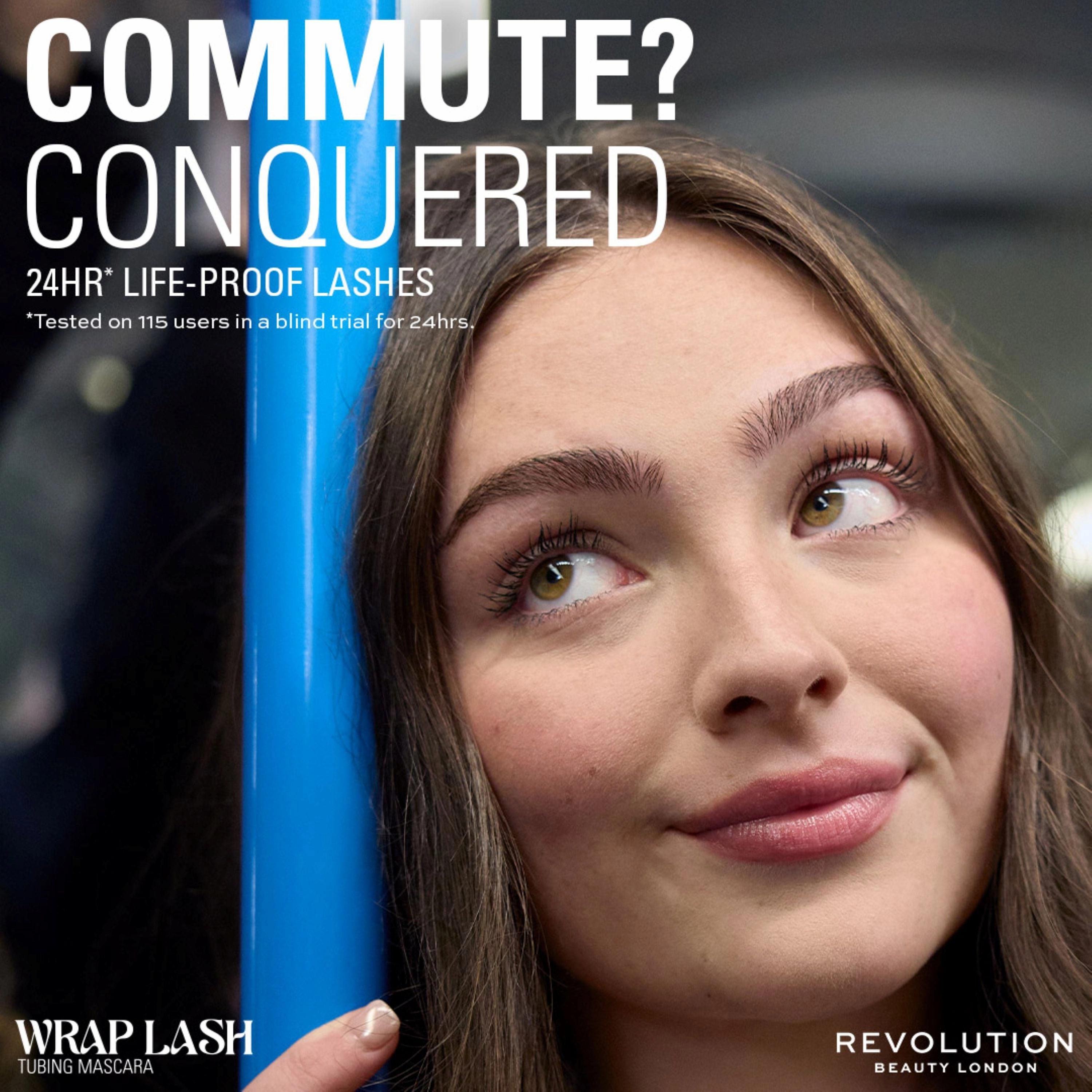 Makeup Revolution Wrap Lash Tubing Mascara Brown 9ml