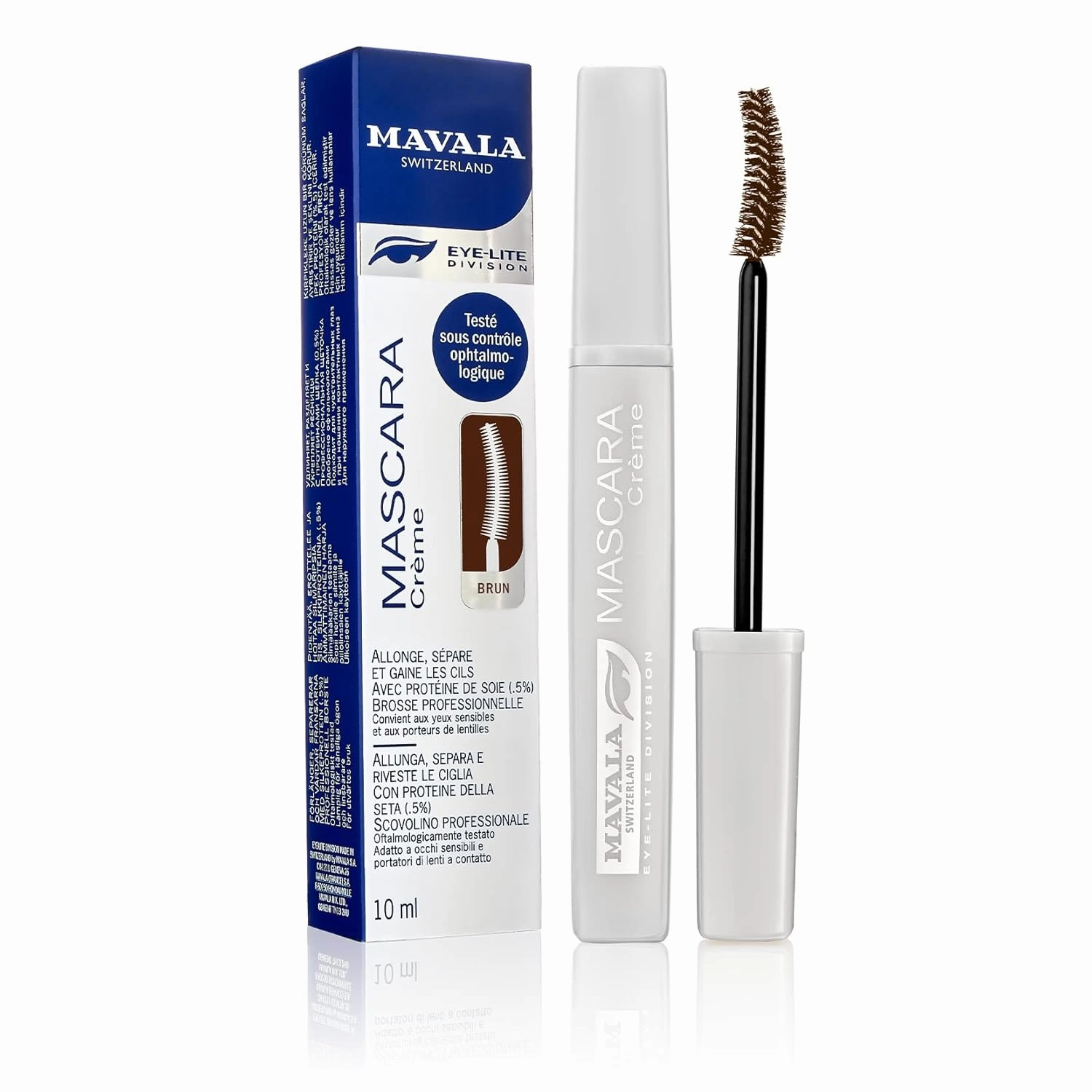 Mavala Mascara Creamy, Brown, 0.32 Ounce