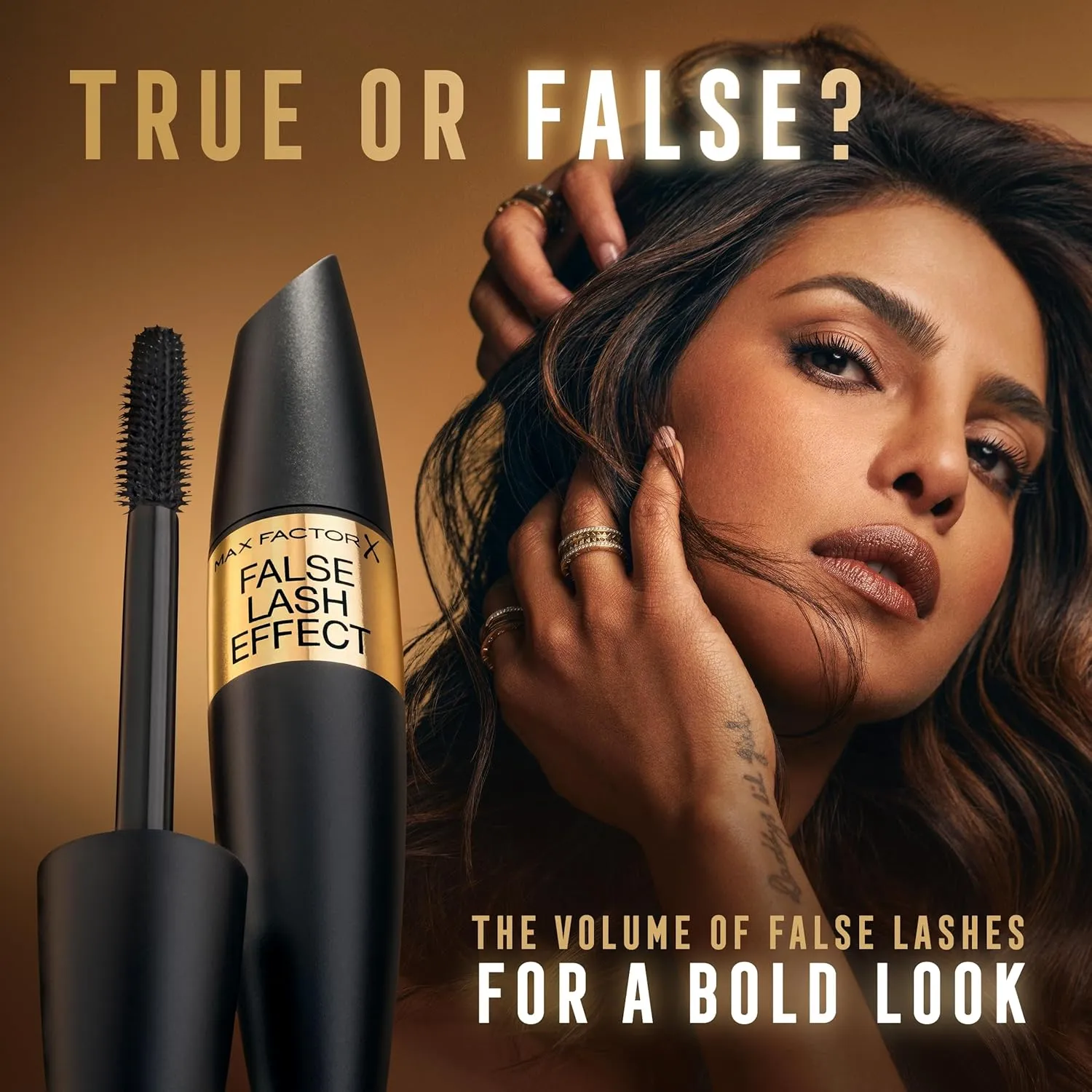 Max Factor False Lash Effect Mascara for Women, Black Brown, 0.4 Ounce