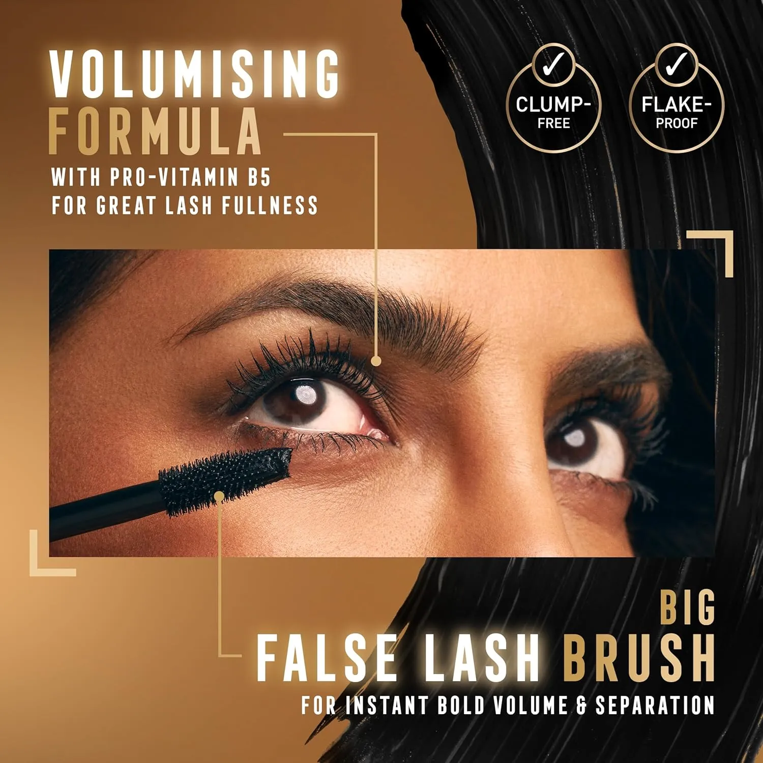 Max Factor False Lash Effect Mascara for Women, Black Brown, 0.4 Ounce