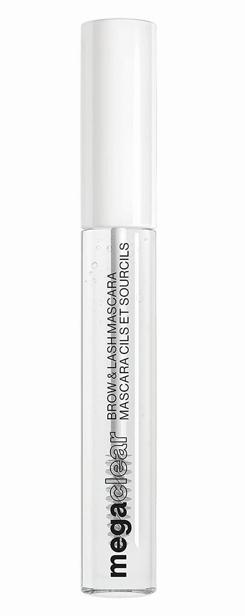 Mega Clear Brow & Lash Mascara - Sculpts Brows, Defines Lashes, Conditioning with Soy Protein & Provitamin B5, Primer & Top Coat, Cruelty-Free & Vegan - Clear