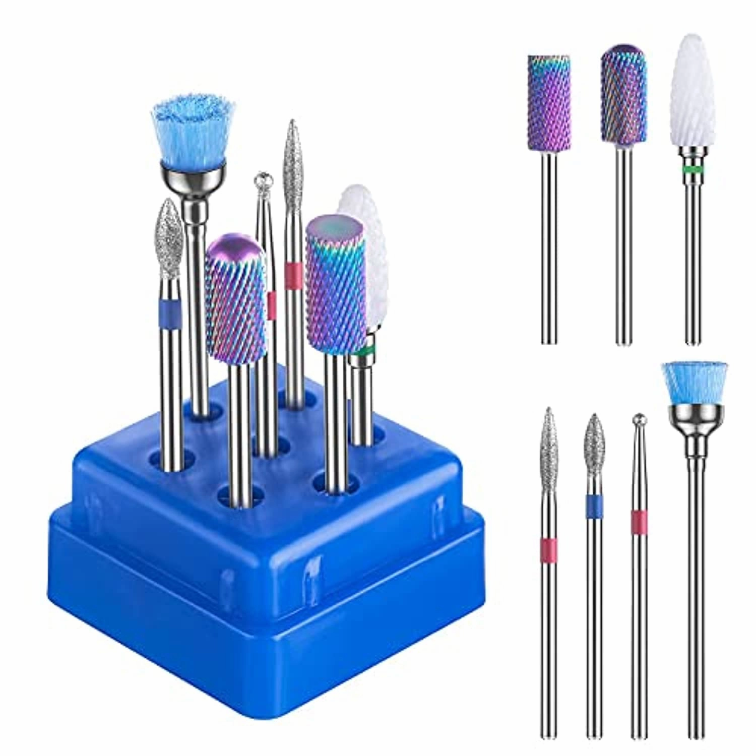 MelodySusie Professional 2 in 1 Nail Drill with Nail Lamp, 60W Nail Dryer with 4 Timer Setting Sensor for Acrylic Gel Poly Nails Curing and Removing, Salon Home Use
