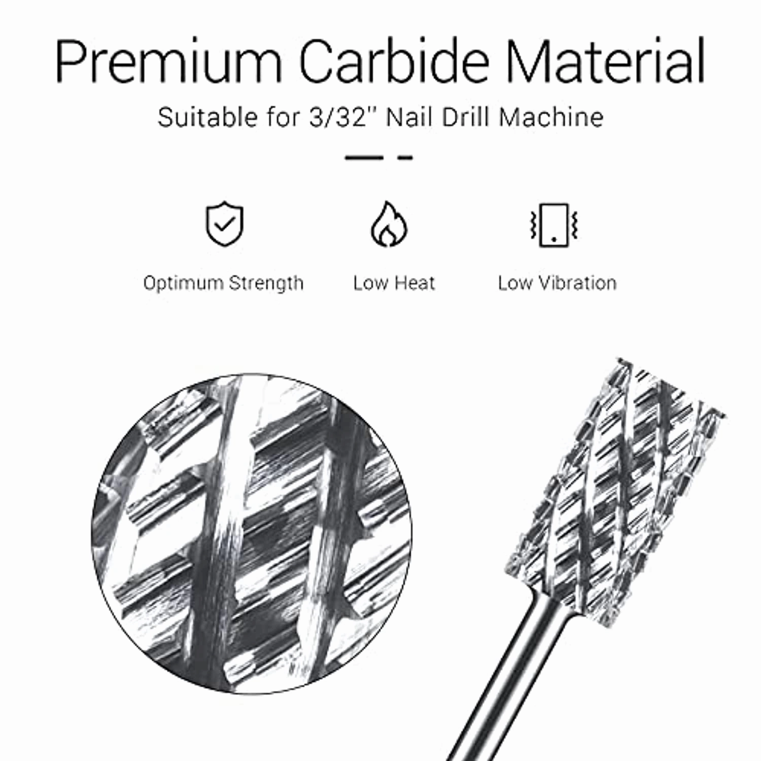 MelodySusie Professional Rechargeable 30000 rpm Nail Drill with Professional Nail Drill Bit 4XC, Portable E-File with Long Life Battery, Electric Tool for Acrylic Nail Natural Extension Poly Nail Gel