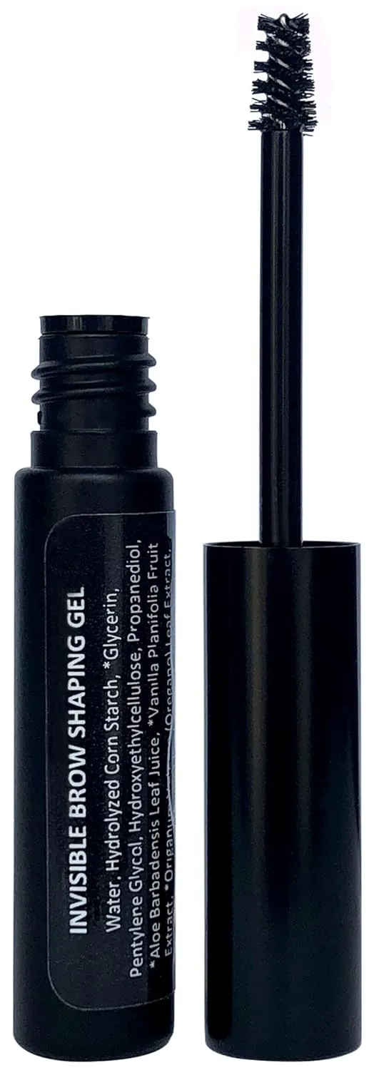Mom's Secret Invisible Brow Shaping Gel using Natural and Organic Ingredients, Paraben Free, Gluten Free, Non GMO, Cruelty Free, Vegan, Made in the USA. 3ml (Clear Color)