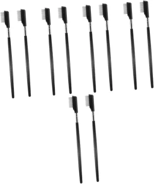NOLITOY 10pcs Eyelash Brush Tool Professional Eyelash Comb Steel Needle Precision Lifting and Separating Tool for Grafting for Makeup Artists and Personal Use