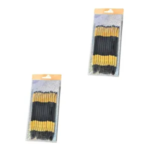NOLITOY 24pcs Double-ended Eyebrow Mascara Brush Set Spiral Eyelash Purpose Comb for Women Makeup Tools for Salon Home Use Premium
